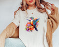 Floral Hummingbird Shirt Animal Lover Tee Bird T Shirts Trendy Tee Gift For Her Bird Lover T Shirt Spring Birds Flower Shirt Graphic Tee – Premium Graphic · Perfect For Daily Wear