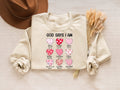 God Says I am Valentine Sweatshirt Heart Valentine Shirt Christian Valentine Gift Valentine Jesus ShirtChristian Jesus Tshirt Sweatshirt – Easygoing Wear · High-Quality Print