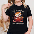 Cute Red Panda Ramen T Shirt Kawaii Noodle Bowl Tee Cozy Unisex Sweatshirt Asian Food Lover Gift Comfy Casual Shirt Foodie Apparel Sweatshirt – Aesthetic Look · Perfect For Daily Wear