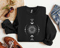 Mystic Moon And Sun Sweatshirt Mystical Moon Phase Shirt Moon Phase T ShirtBoho Vintage Moon ShirtCelestial Moon ShirtSpiritual T Shirt Sweatshirt – Premium Graphic · Perfect For Daily Wear