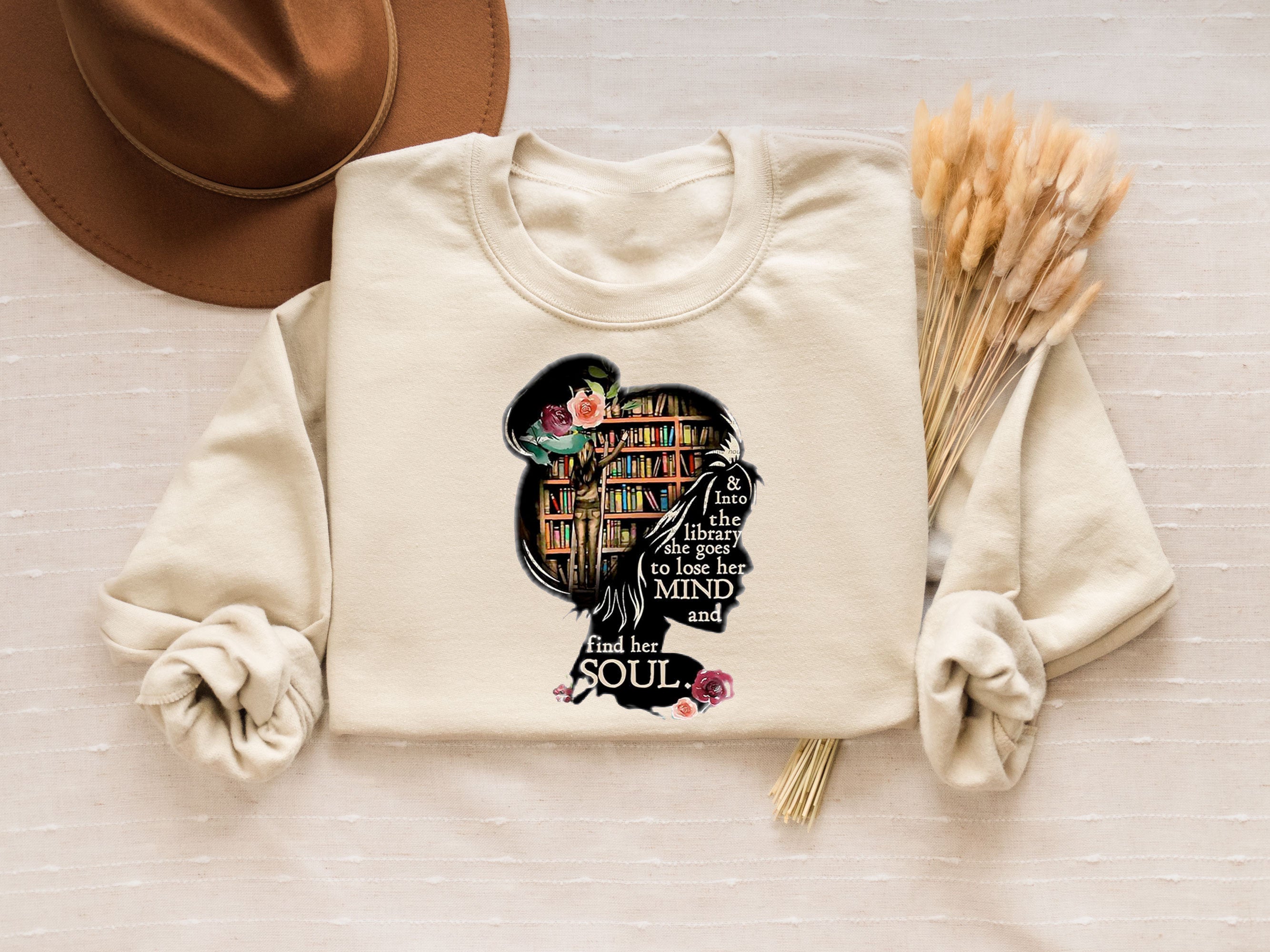 And into the Library She Goes to Lose Her Mind and Find Her Soul NO Books Sweatshirt Read Banned Books Shirt Teacher Gift Librarian Gift Sweatshirt – Easygoing Wear · Trending Graphic Apparel