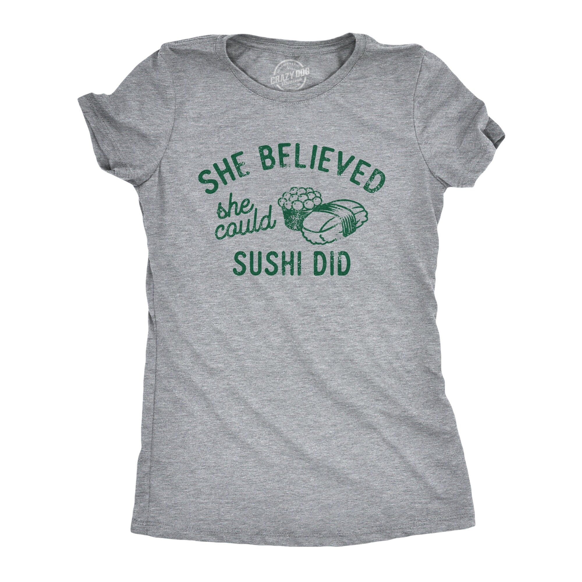 She Believed She Could Sushi Did Sushi Shirts Political Shirts Voting Shirts Riot Shirts Women Sushi Lover Gifts Foodie Sushi Lover Graphic Tee – Everyday Comfort · Perfect For Daily Wear