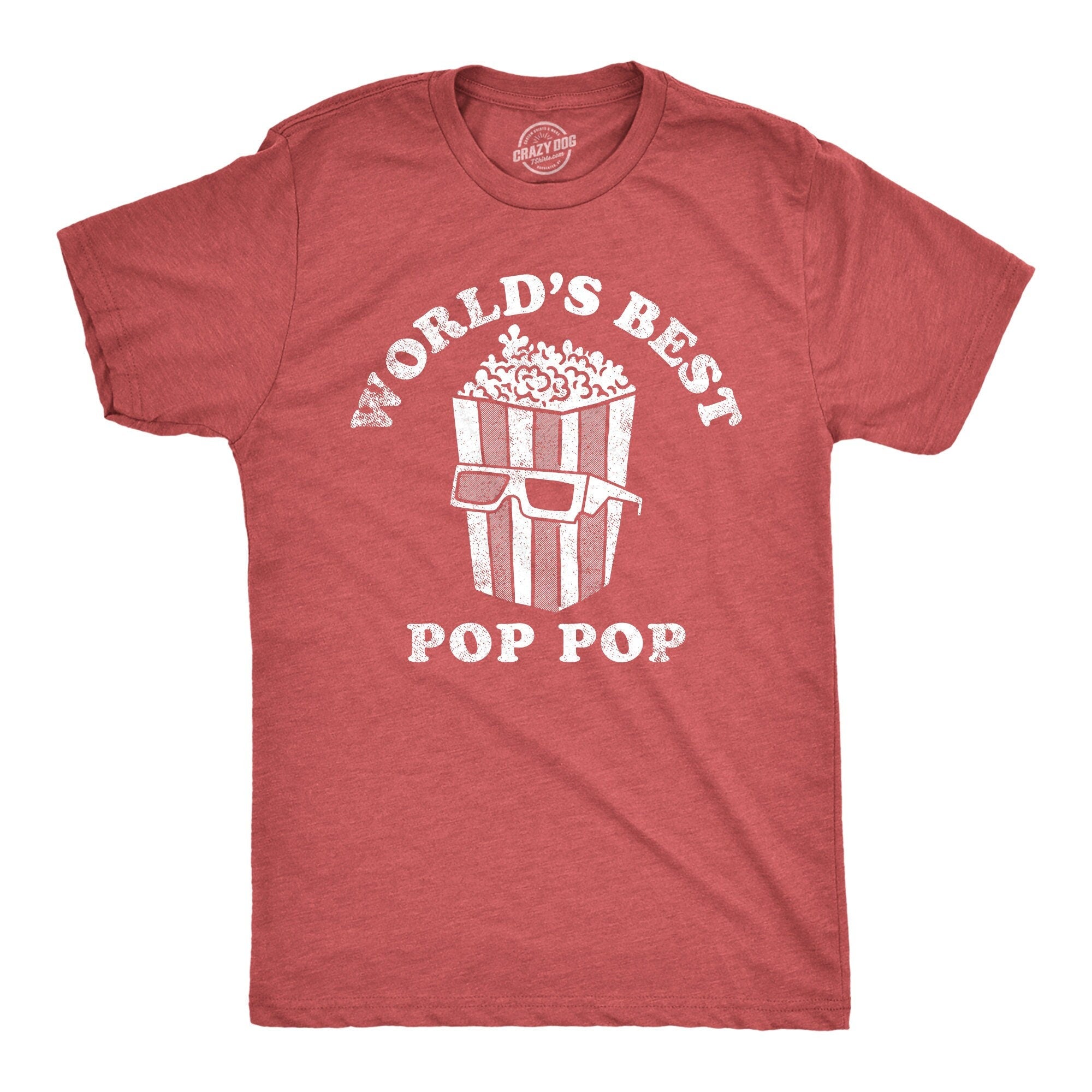 Pop Pop Shirt Grandpa Shirt Funny Papa Shirt Gift For Grandpa Fathers Day Funny Shirt For Grandpa World39s Best Pop Pop Popcorn Shirts Graphic Tee – Aesthetic Look · Perfect For Daily Wear