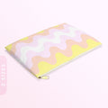Pangender Waves Accessory Pouch Subtle Pangender Pride Zip Pouch Pangender Flag Zippy Wallet Pan Coin Purse With Zipper Graphic Tee – Premium Graphic · Great Gift For Fans