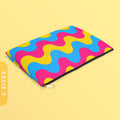 Pansexual Waves Accessory Zip Pouch Subtle Pan Pride Coin Purse Subtle Pansexual Flag Color Zippy Wallet Pansexual Wallet With Zipper Graphic Tee – Fan Favorite · Great Gift For Fans