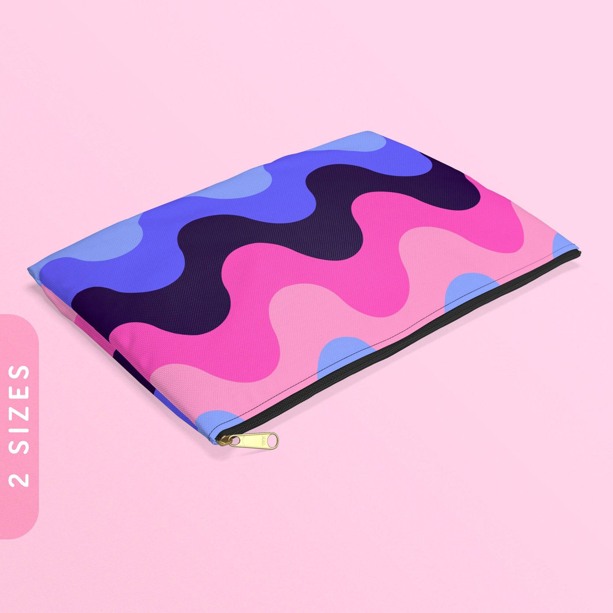Omnisexual Waves Accessory Zip Pouch Subtle Omnisexual Pride Coin Purse Omnisexual Flag Zippy Wallet LGBTQ Pouch With Zipper Graphic Tee – Warm & Stylish · Must-Have Style