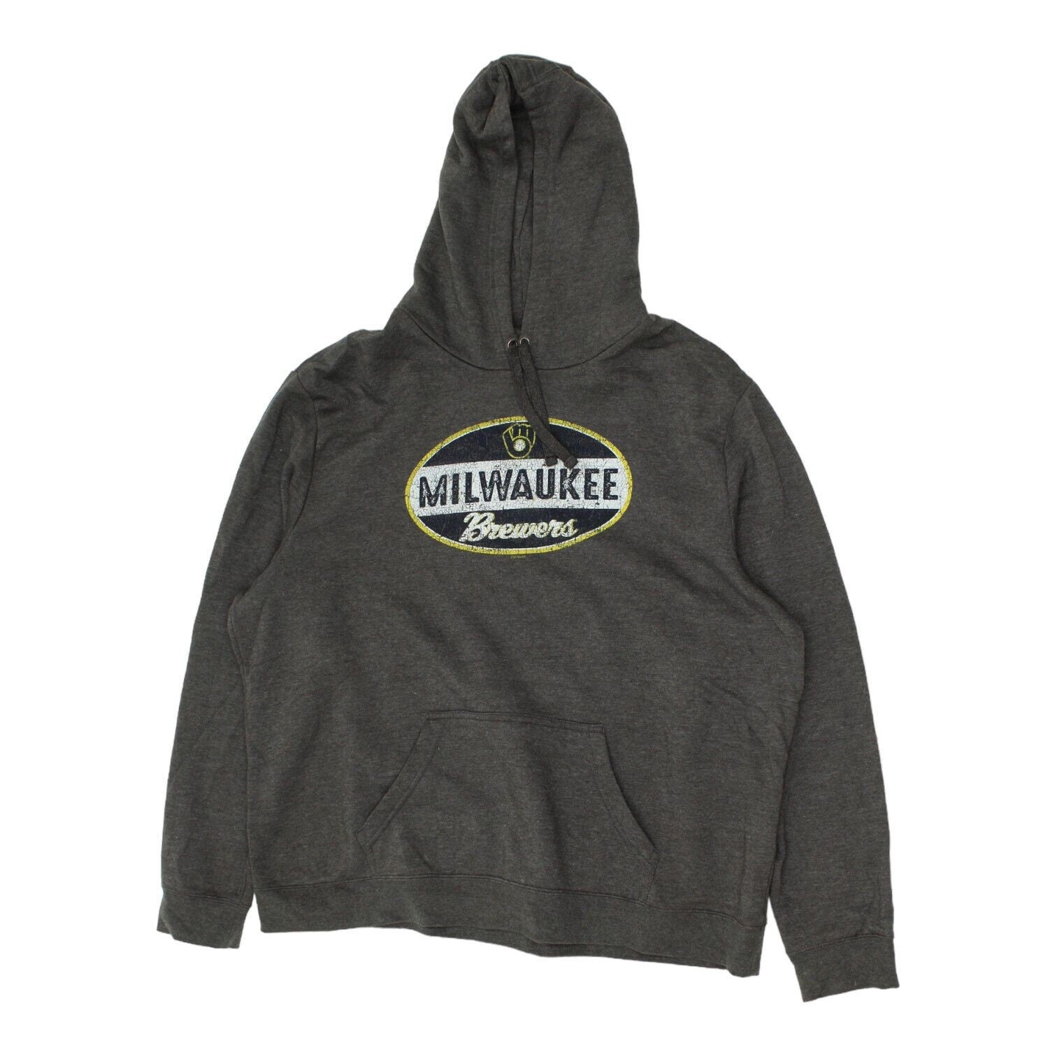 Milwaukee Brewers Mens Dark Grey Hoodie Retro Sportswear MLB Baseball Hoody Hoodie – Easygoing Wear · Perfect For Daily Wear