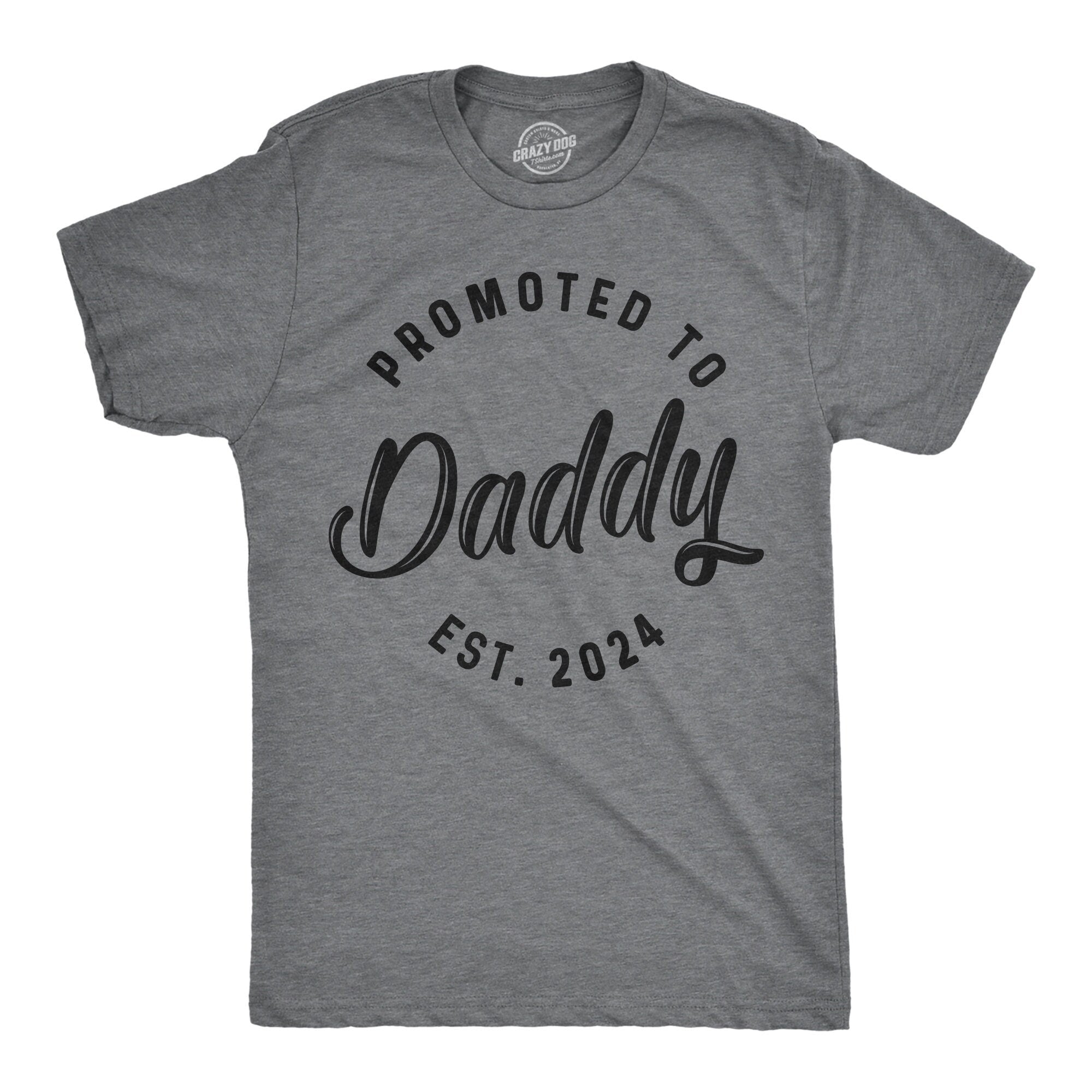 Promoted To Daddy Est 2024 Shirt Mens Funny Shirt Tee For Dad Fathers Day Gift Best Dad Shirt New Year Daddy Shirt New Daddy Shirts Graphic Tee – Cozy Vibes · Great Gift For Fans