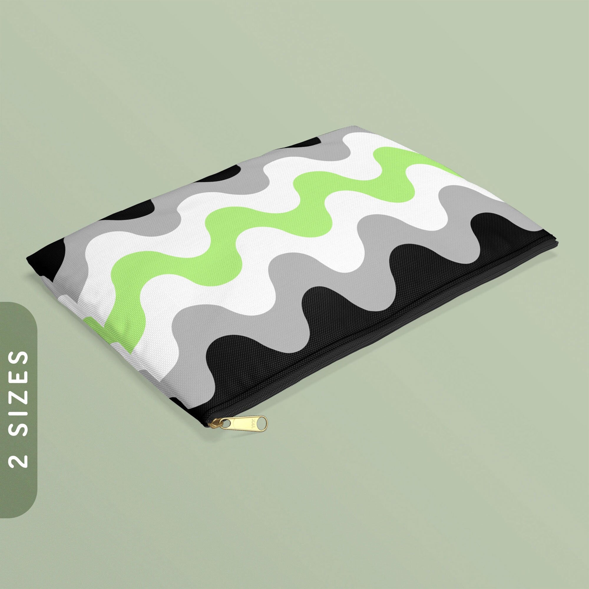 Agender Waves Accessory Pouch Subtle Agender Zip Pouch Aro Ace Zippy Purse LGBTQ Aroace Pride Coin Zipper Wallet Agender Purse Graphic Tee – Soft Feel · Top Pick For Any Outfit