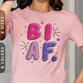 Bi AF T Shirt Subtle Bisexual Shirt Funny Gay Pride Shirt Bisexual Pride Flag Colors Tshirt Bisexual AF Tee LGBTQ Bisexuality Gift Graphic Tee – Aesthetic Look · Trending Graphic Apparel