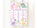 Dinosaur Birthday Sign Girl Dinosaur Party Decorations Girl Dinosaur Birthday Pastel Birthday Milestone Poster Girls Dino Party DIN2 Graphic Tee – Warm & Stylish · High-Quality Print