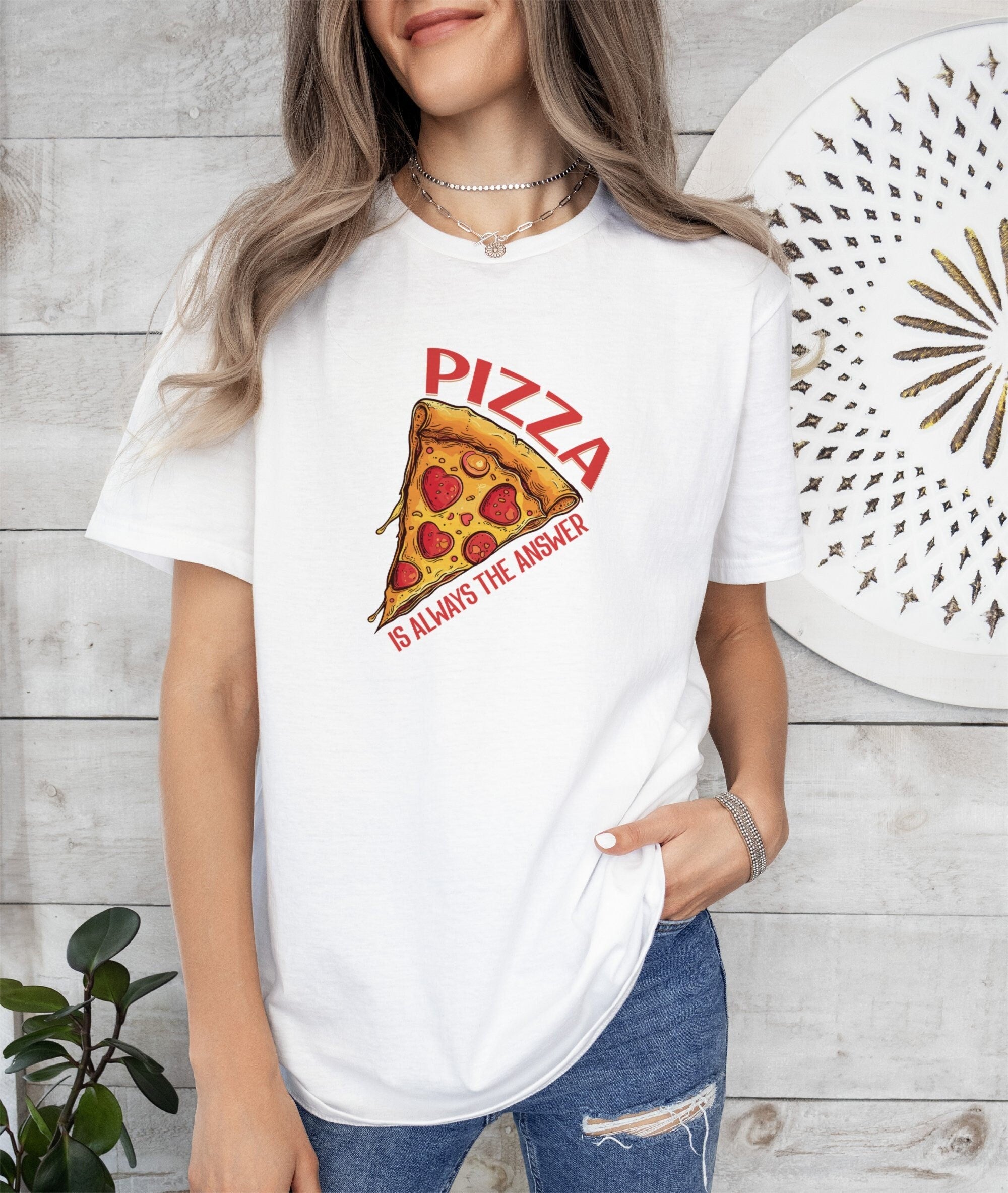 Pizza Lover Tee Funny Foodie T Shirt Cozy Pizza Shirt Gift for Friends Italian Food Lover Outfit Pizza Party Pullover Funny Slice Top Graphic Tee – Fan Favorite · High-Quality Print