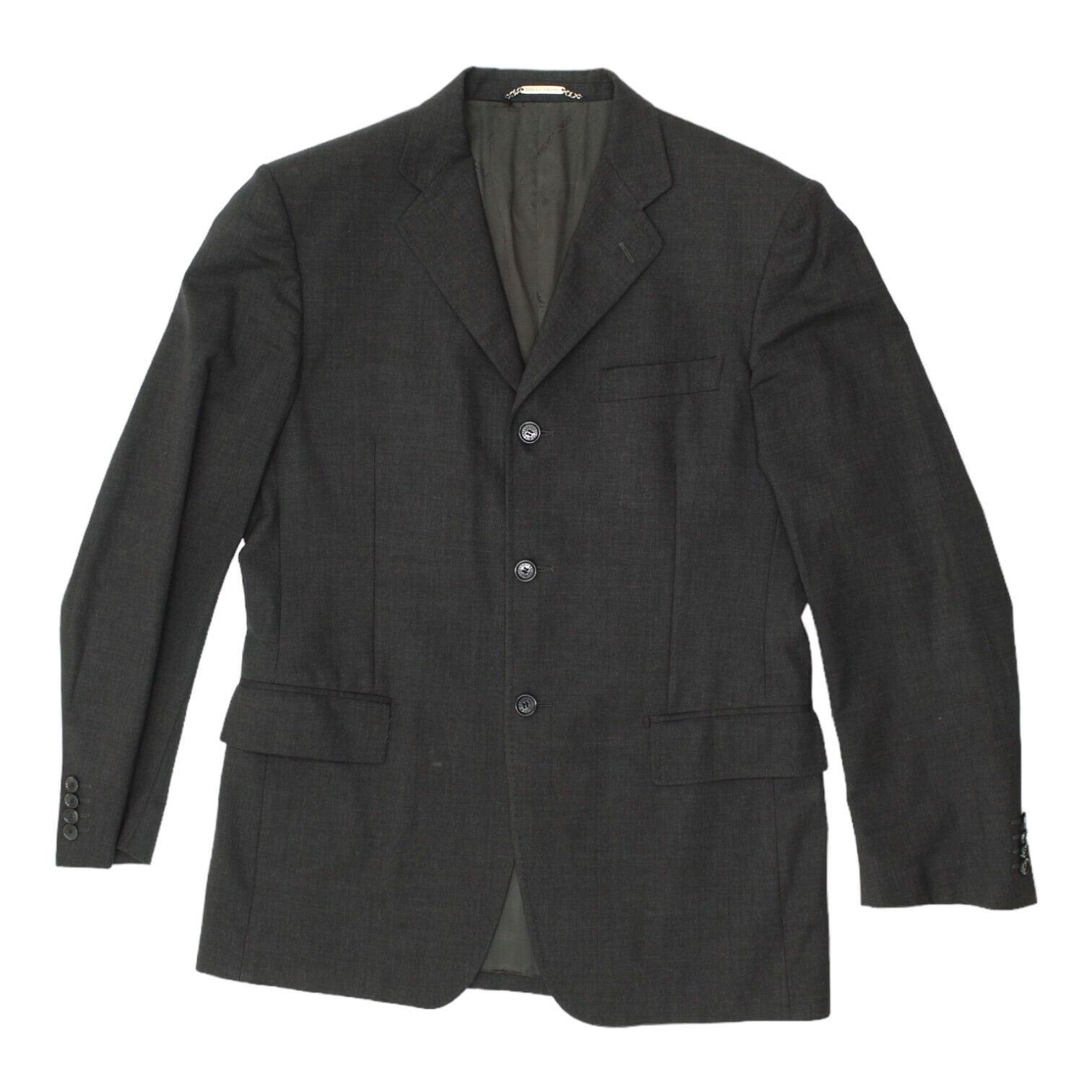 Dolce Gabbana Mens Grey 3 Button Blazer Jacket Vintage High End Designer VTG Graphic Tee – Bold Style · High-Quality Print