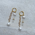 Heart Pearl Dangle Hoop Earrings Stainless Steel Gold Coquette Graphic Tee – Fan Favorite · Trending Graphic Apparel