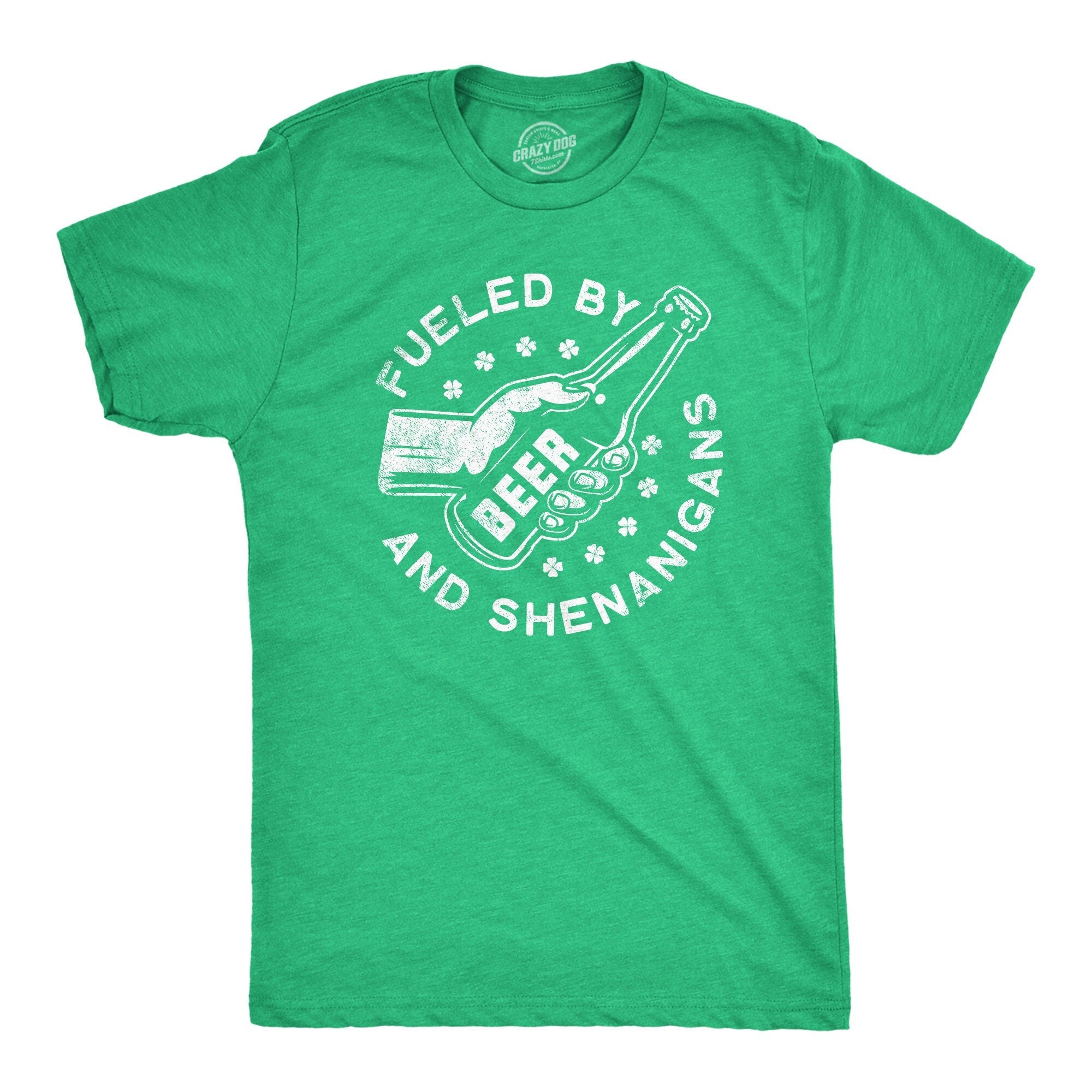Fueled By Beer and Shenanigans St Patricks Shirt Beer Mug Shirt Funny Drinking Shirts Green Shirts Funny Shirts Drinking Shirt Graphic Tee – Cozy Vibes · Must-Have Style