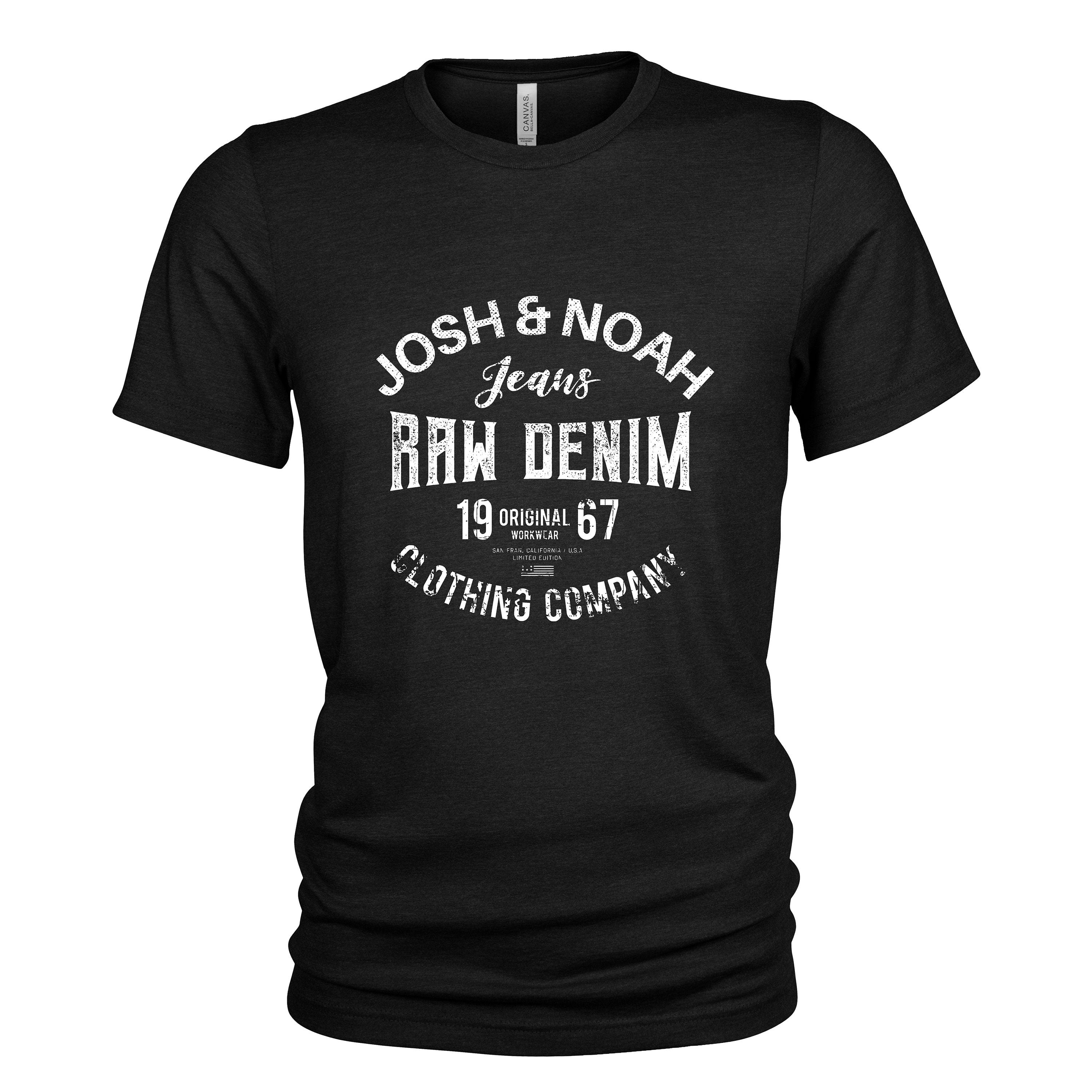 JoshNoah Raw Denim Round Casualwear Jeans T Shirt for Men Graphic Tee – Everyday Comfort · Top Pick For Any Outfit