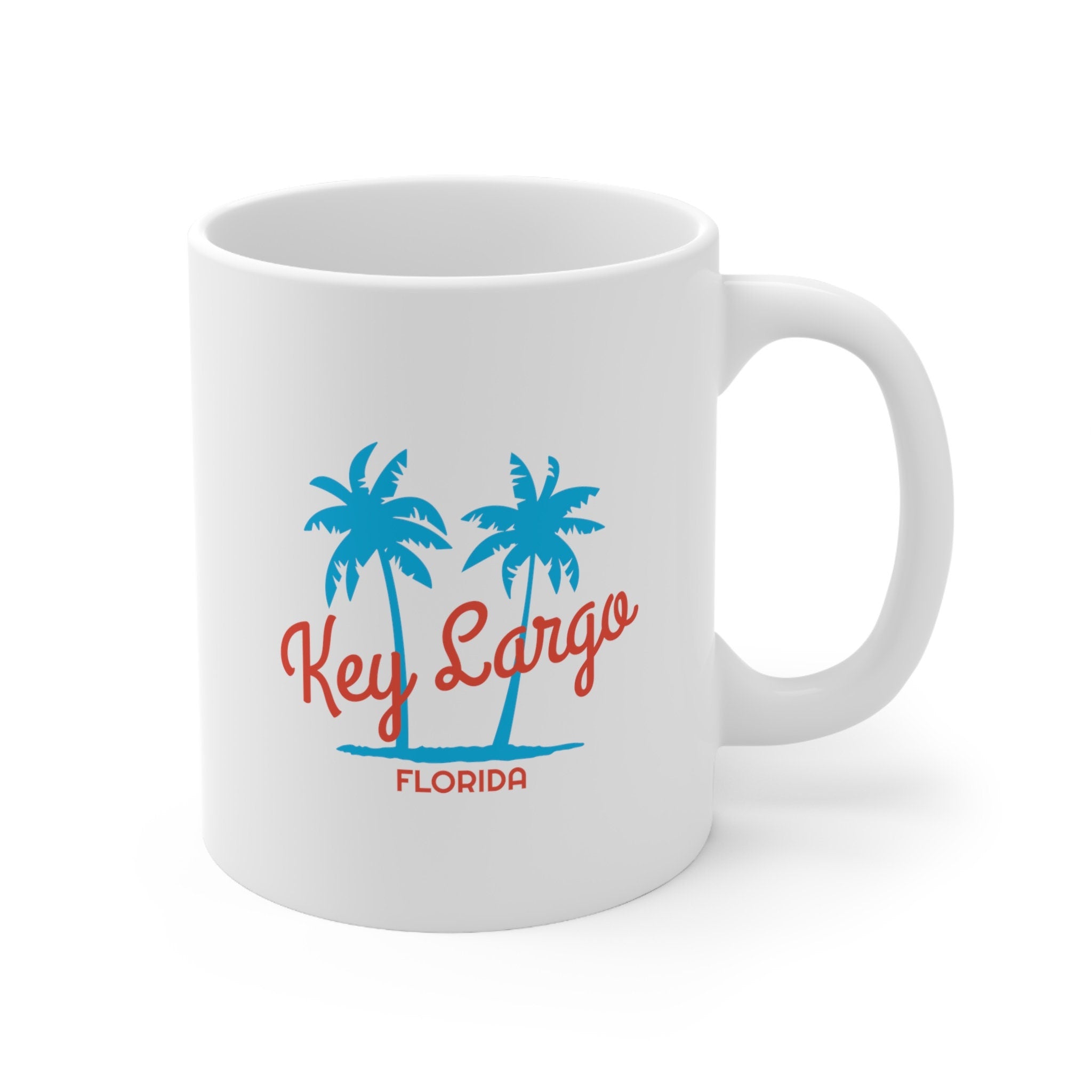 Key Largo Florida Mug Retro 11oz Ceramic Key Largo Mug Personalization Available Graphic Tee – Cozy Vibes · Top Pick For Any Outfit