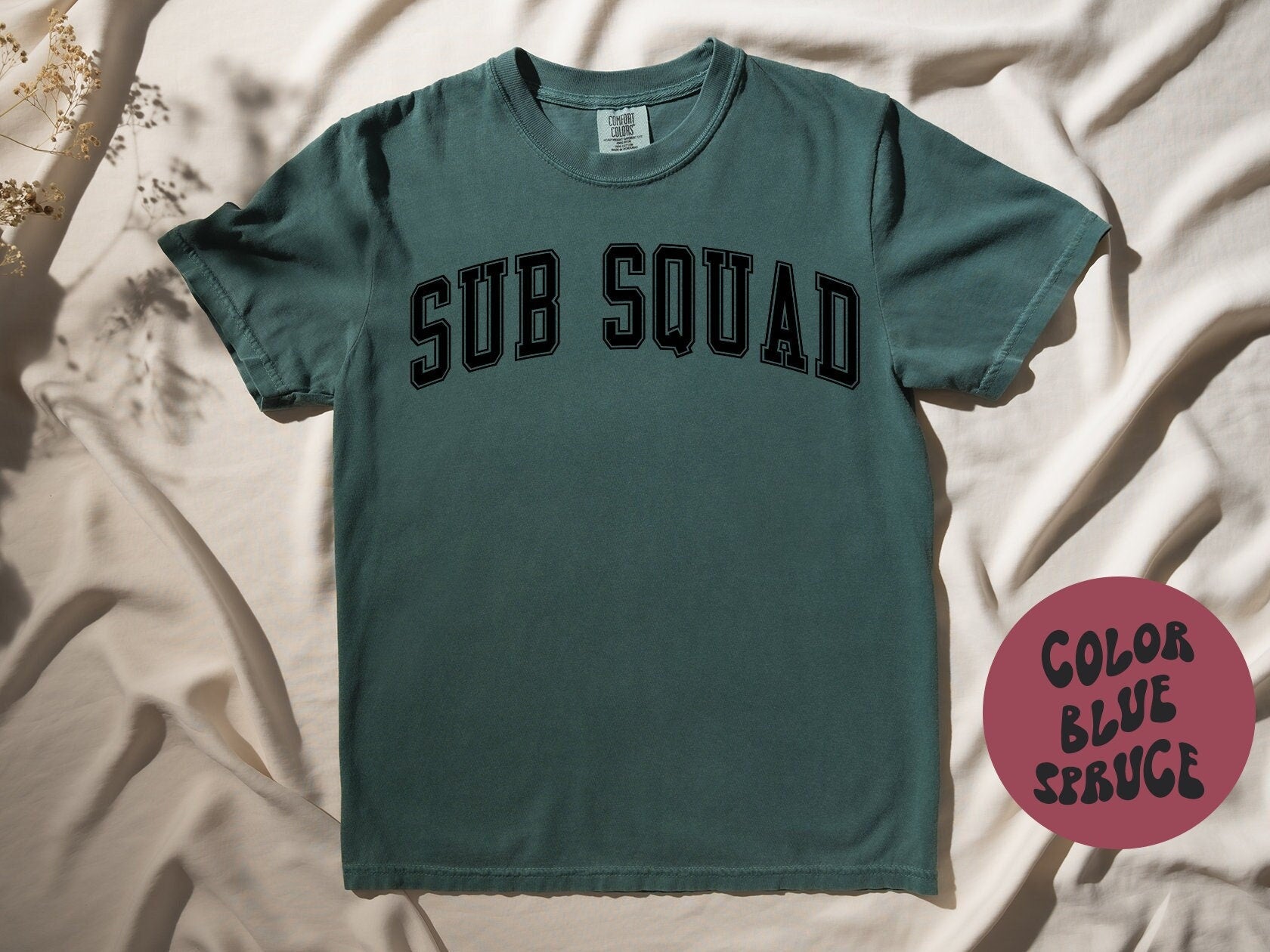 Sub Squad Substitute Teacher Shirt Gifts COMFORT COLORS Tshirt Crew Neck Tee Crewneck Short Sleeve Men Women Graphic Tee – Aesthetic Look · Must-Have Style