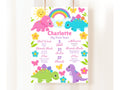 Girl Dinosaur Birthday Board Girl Dinosaur Party 1St Birthday Milestone Board Girl First Birthday Pink Dinosaur Party Girls Dino Party DIN3 Graphic Tee – Everyday Comfort · High-Quality Print