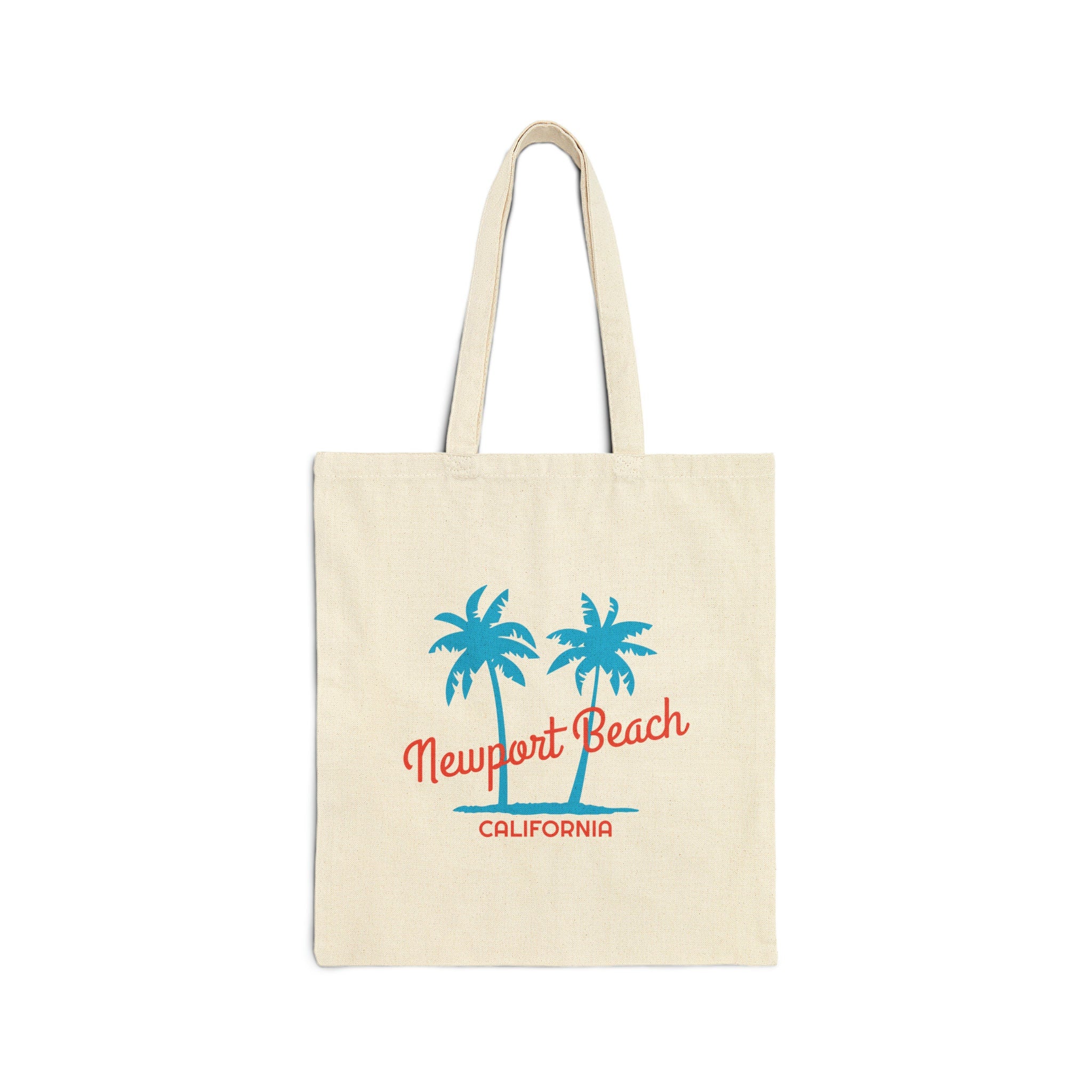 Newport Beach California Cotton Canvas Newport Beach Tote Bag Personalization Available Tote Bag – Bold Style · High-Quality Print