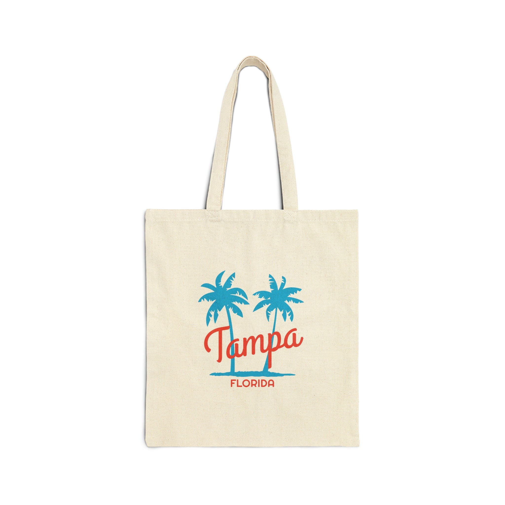Tampa Florida Cotton Canvas Tampa Tote Bag Personalization Available Tote Bag – Easygoing Wear · Perfect For Daily Wear