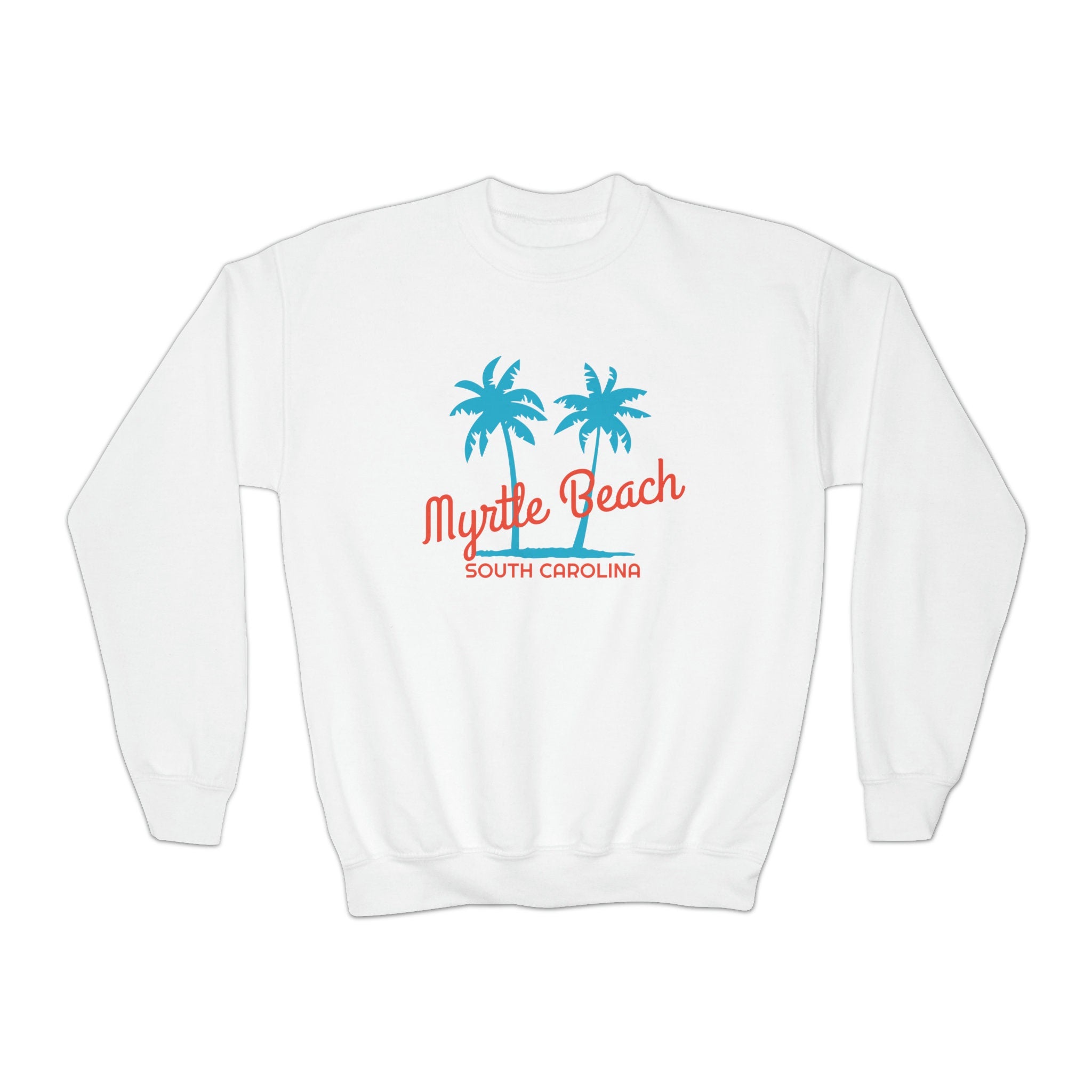 Myrtle Beach South Carolina Youth Sweatshirt Unisex Kid39s Myrtle Beach Crewneck Sweatshirt Personalization Available Sweatshirt – Everyday Comfort · Perfect For Daily Wear