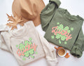 St Patricks Day Lucky Sweatshirt Clover Sweatshirt St Patrick39s DaySaint Patrick39s Day Shirt for WomanSt Patricks Day GiftLucky Sweater Sweatshirt – Fan Favorite · High-Quality Print