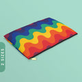 Subtle Rainbow Pride Waves Accessory Pouch LGBTQ Pride Zip Pouch Gay Lesbian Bi Pride Flag Zippy Wallet Coin Purse Wallet With Zipper Graphic Tee – Easygoing Wear · Must-Have Style
