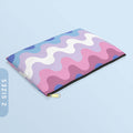 Bigender Waves Accessory Pouch Pride Zip Pouch LGBTQ Pride Coin Purse Bigender Pride Zippy Wallet Coin Purse Wallet With Zipper Graphic Tee – Premium Graphic · Trending Graphic Apparel