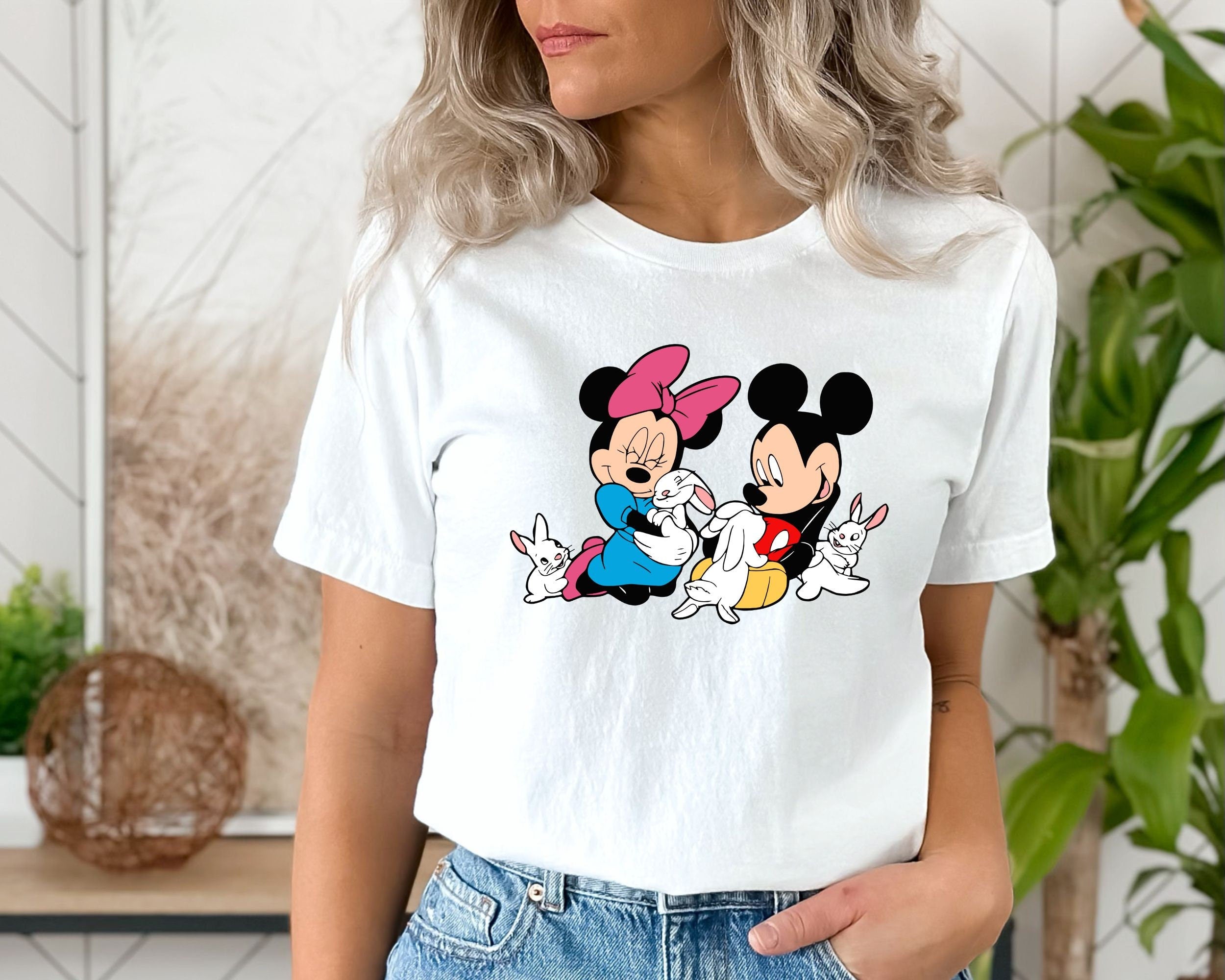 Disney Easter Mickey Minnie Shirt Mickey Bunny Easter Shirt Disneyland Bunny Shirt Disneyworld Easter Trip Easter Matching Family Shirt Graphic Tee – Fan Favorite · Trending Graphic Apparel