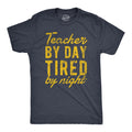 Teacher Shirts Shirt For Professor Teaching Shirt Funny Teacher Gift Sarcastic Shirts Back To School Teacher By Day Tired By Night Graphic Tee – Warm & Stylish · Top Pick For Any Outfit