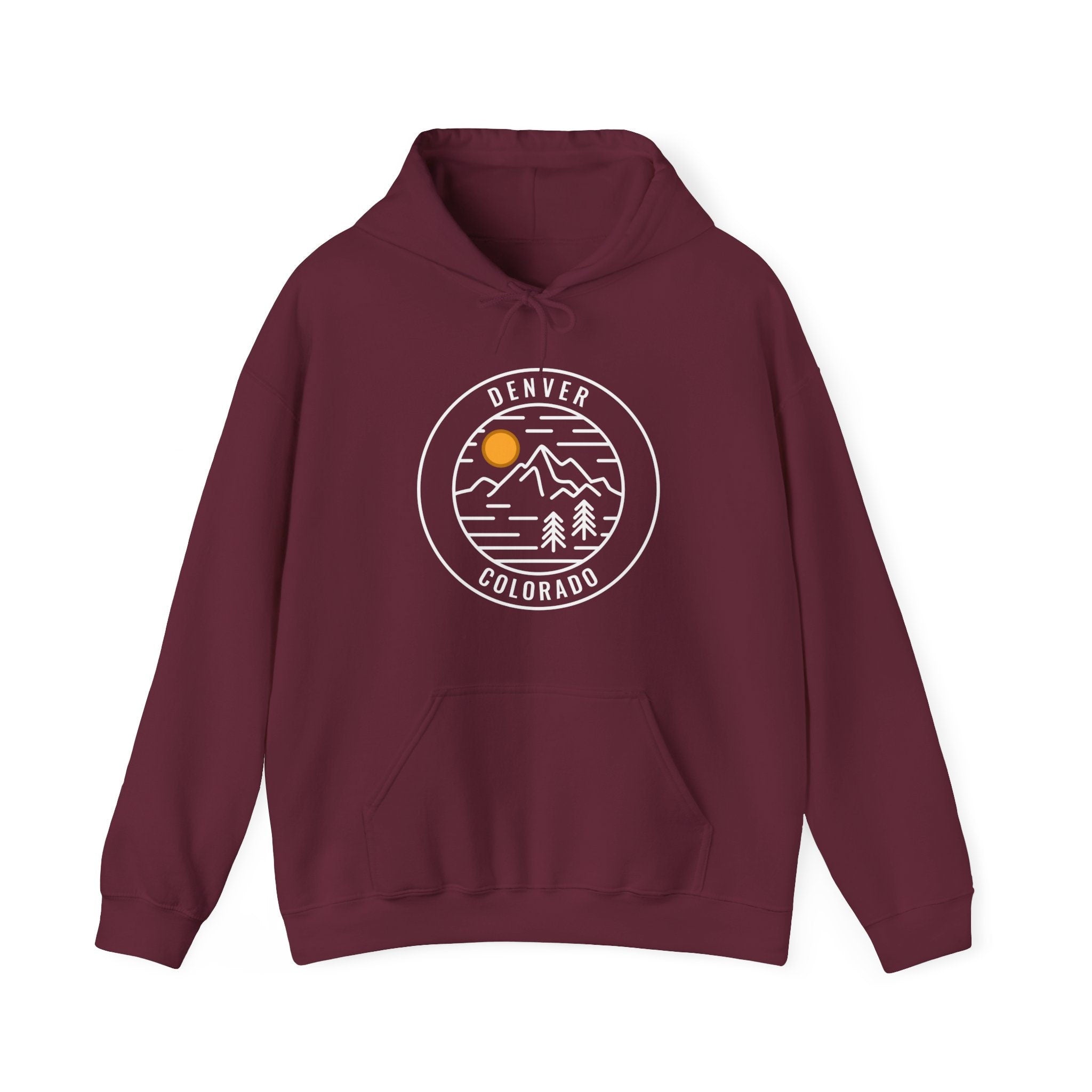 Denver Colorado Hoodie Retro Unisex Denver Hoodie Sweatshirt Personalization Available Hoodie – Cozy Vibes · Perfect For Daily Wear