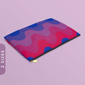 Subtle Bisexual Pride Waves Accessory Pouch Bi Pride Flag Zip Pouch Bisexual Flag Zippy Purse LGBTQ Bisexual Coin Wallet with Zipper Graphic Tee – Bold Style · Must-Have Style