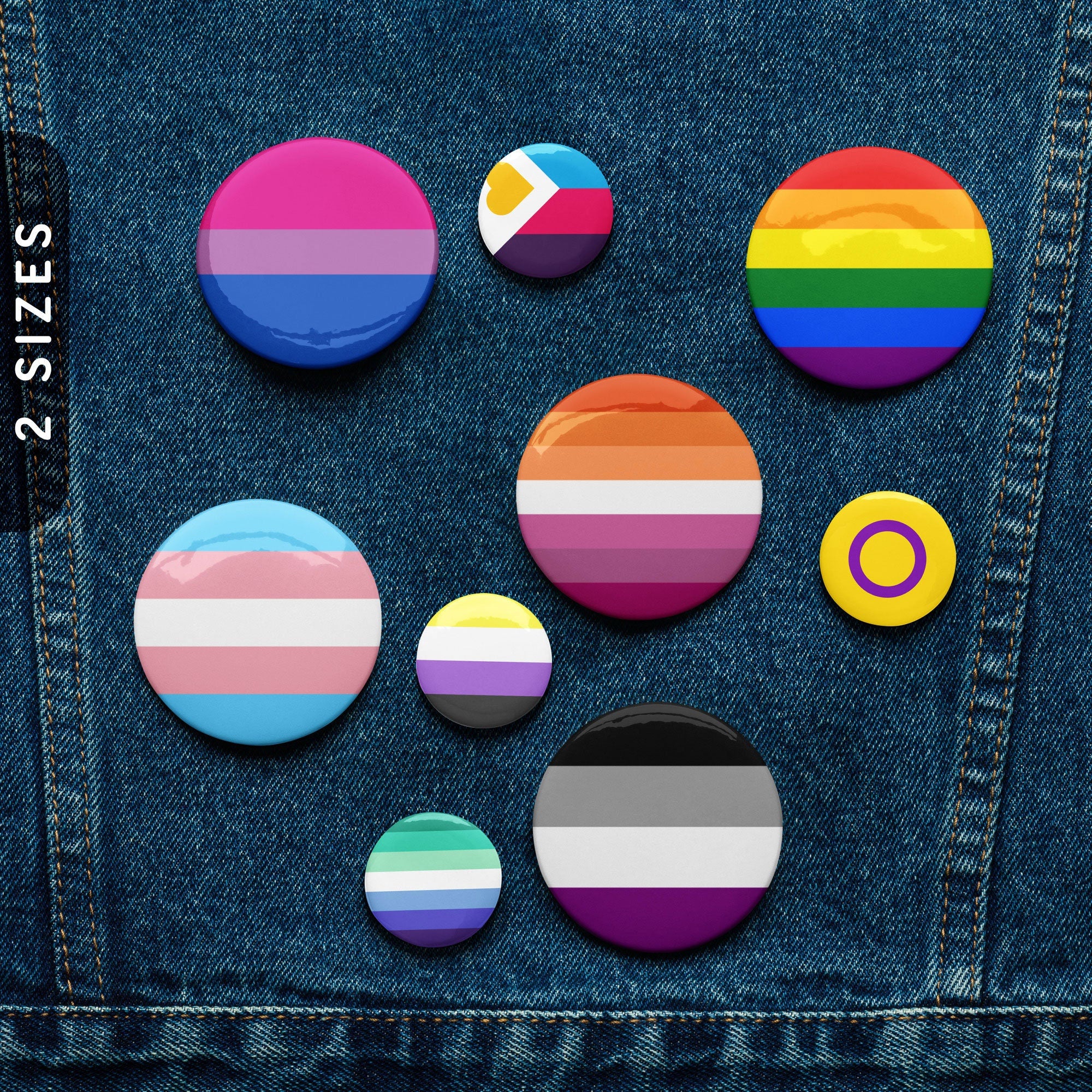 LGBTQ Pride Flag Pins Pride Month Pin Badges Custom Pin Buttons Gay Lesbian Bisexual Trans Queer Nonbinary Asexual Pins Graphic Tee – Bold Style · Top Pick For Any Outfit