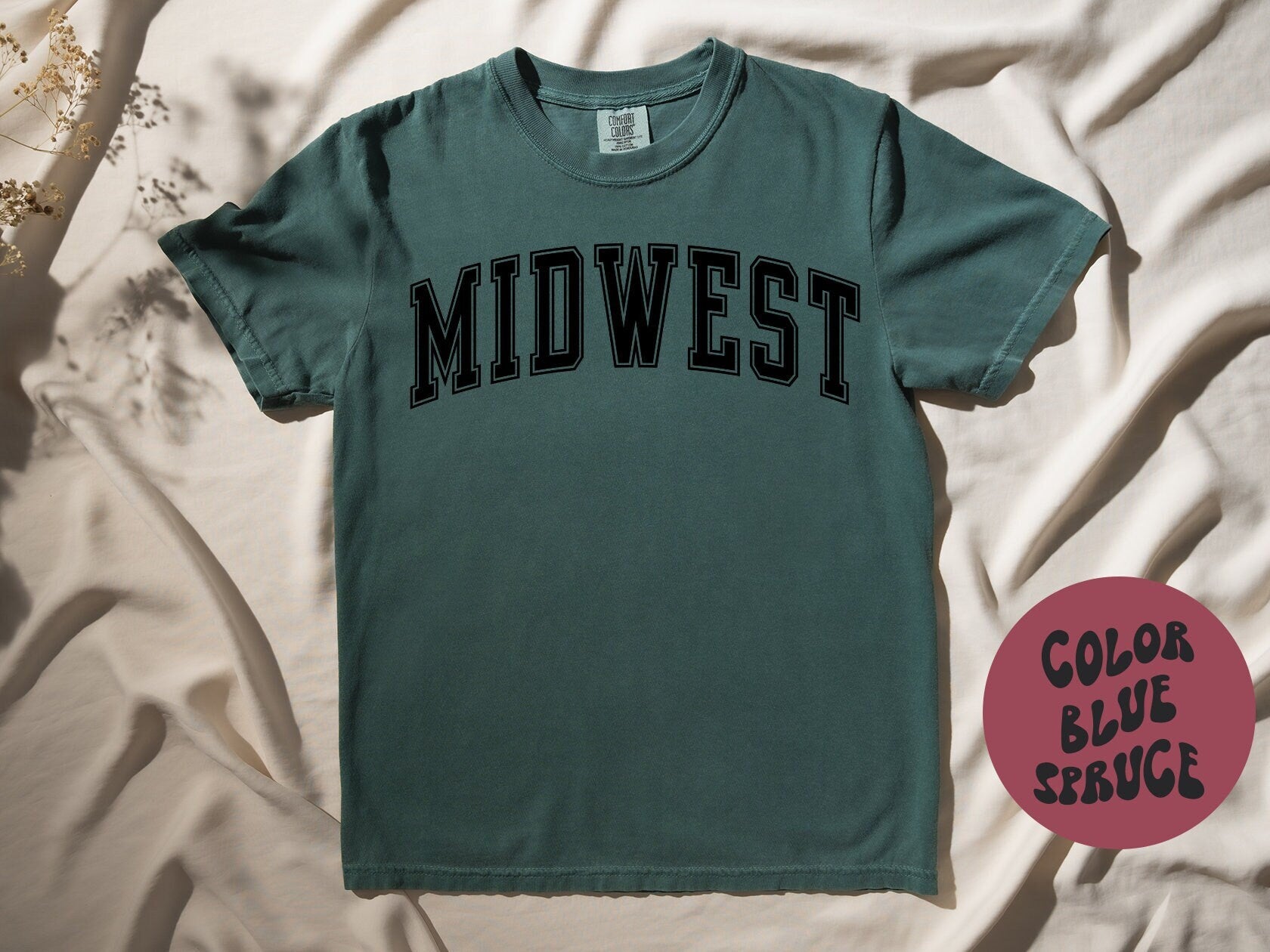 Midwest Midwestern Shirt Gifts COMFORT COLORS Tshirt Crew Neck Tee Crewneck Short Sleeve Men Women Graphic Tee – Bold Style · Great Gift For Fans