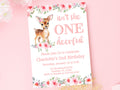 One Deer Ful Birthday Invitations Deer Birthday Invite Girl First Birthday Invite Girl 1rst Birthday Invite Girl Deer Birthday DEER1 Graphic Tee – Soft Feel · High-Quality Print