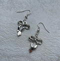 Bow Dangle Earrings Silver Plated Charm Coquette Graphic Tee – Everyday Comfort · Must-Have Style