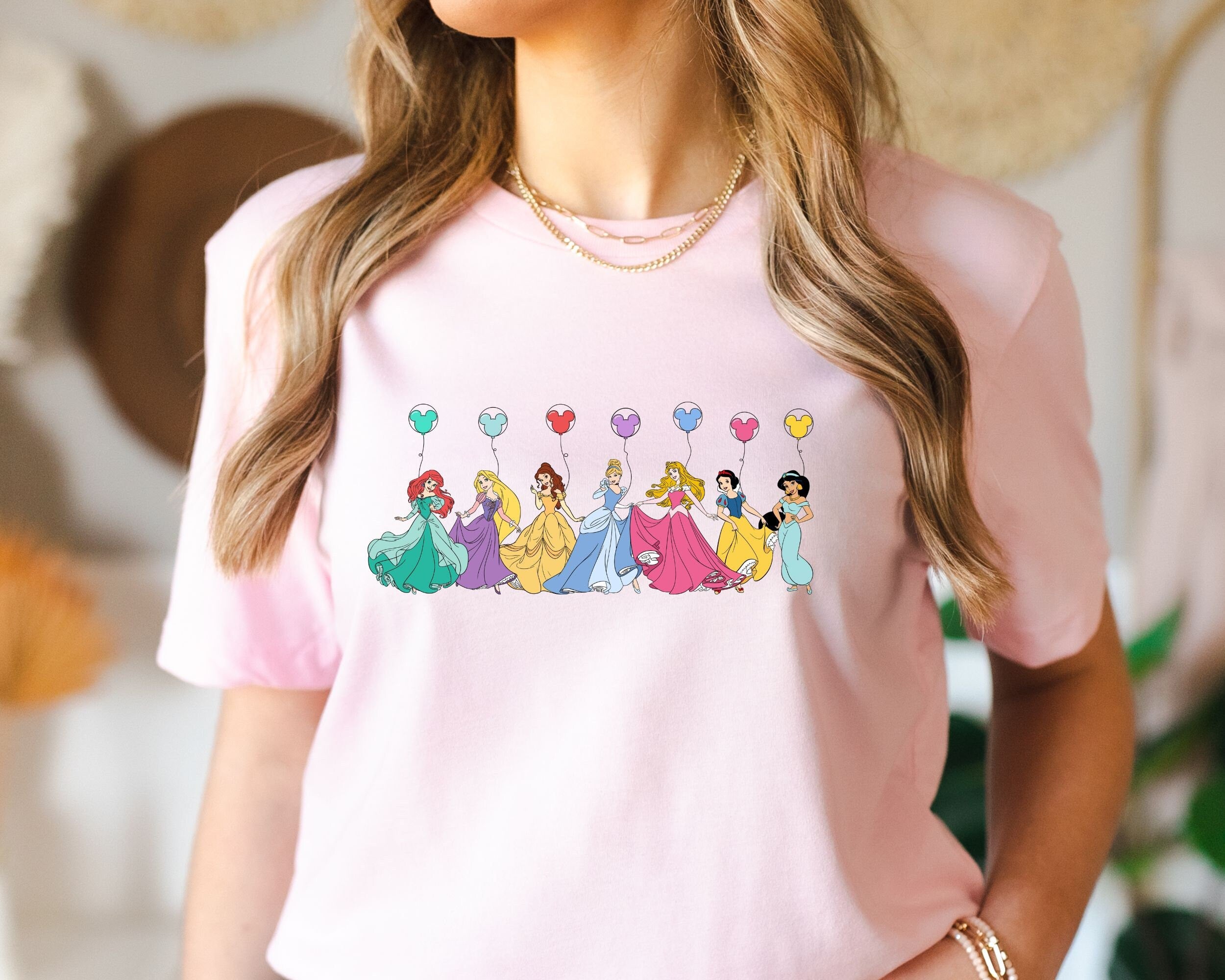 Disney Princess Shirt Disney Balloon Shirt Disney Vacation Shirt Princess Balloon Shirt Disney Belle Cinderella Tiana Rapunzel Shirt Graphic Tee – Feel-Good Design · Must-Have Style