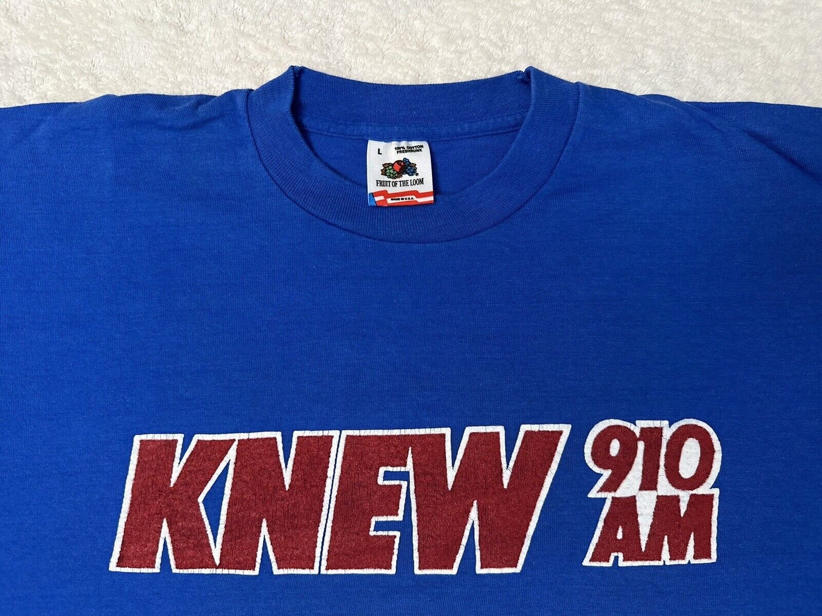 Vintage 1980s 80s KNEW 910 AM Oakland San Francisco Radio Promo T Shirt L NEW Graphic Tee – Everyday Comfort · Top Pick For Any Outfit