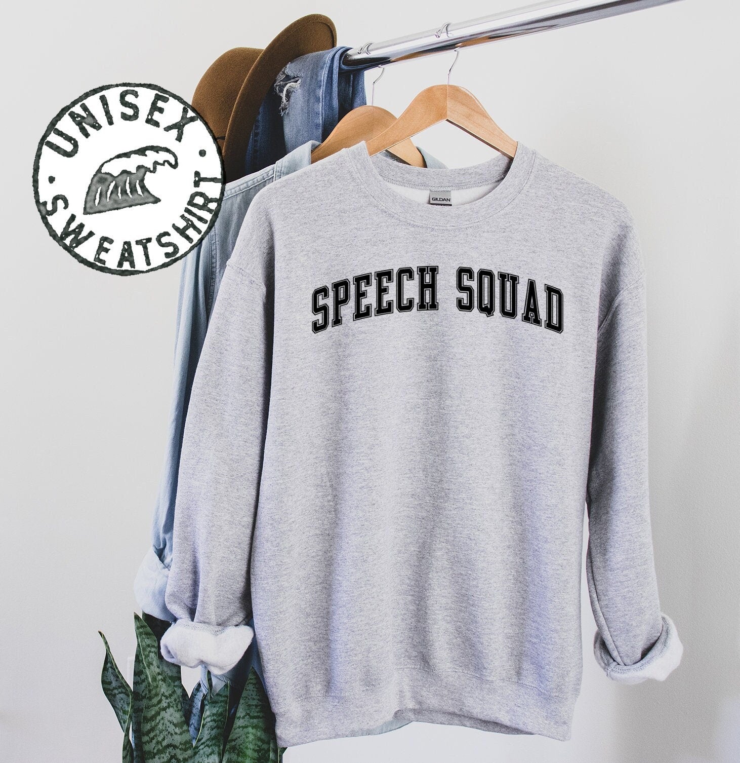 Speech Squad Therapist Language Pathologist SLP Teacher Sweatshirt Gifts Crewneck Funny Sweater Shirt Jumper Men Women Him Her Sweatshirt – Feel-Good Design · Trending Graphic Apparel