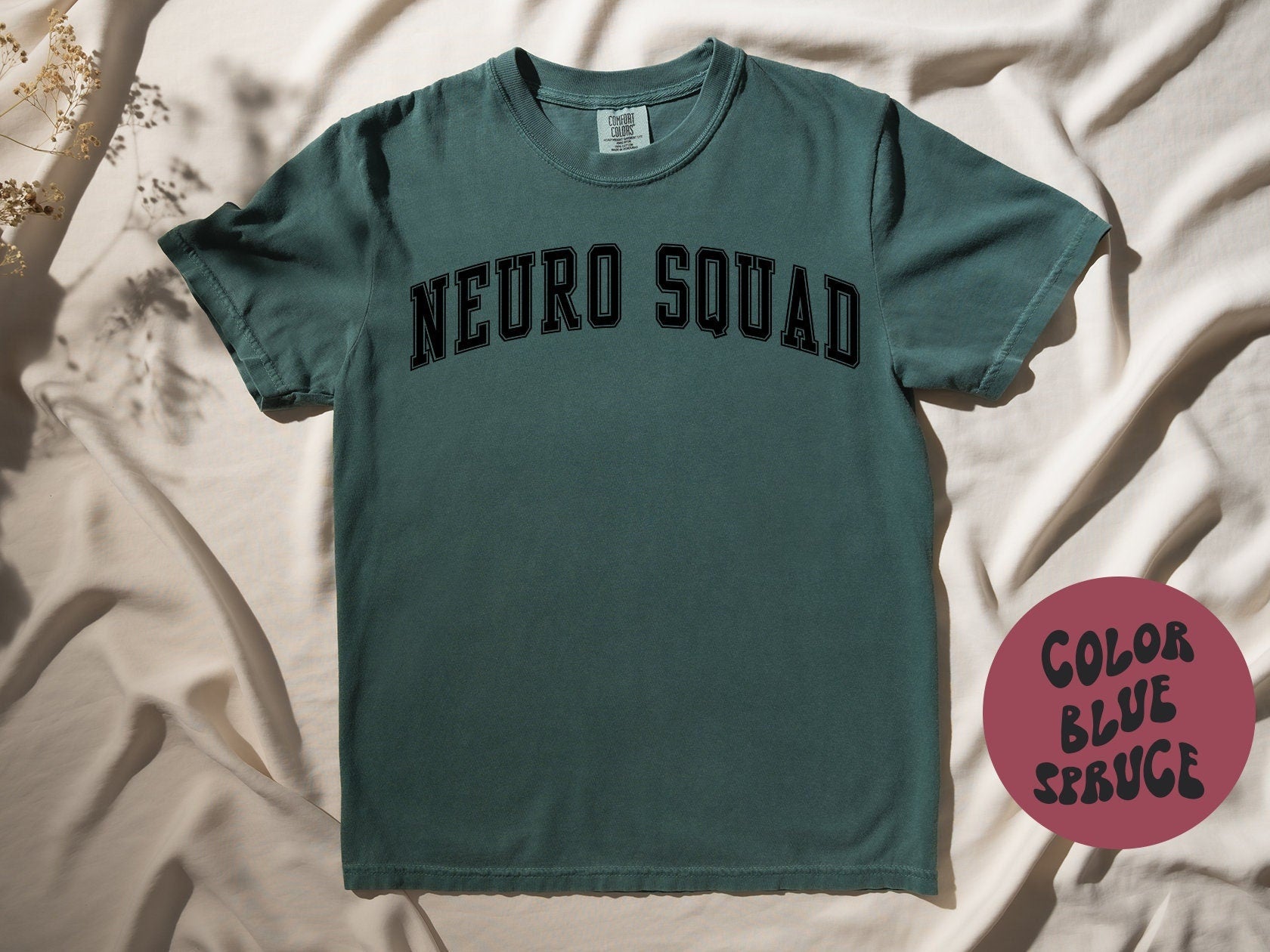 Neuro Squad Nurse Team Registered Brain Neurology Shirt Gifts COMFORT COLORS Tshirt Crew Neck Tee Crewneck Short Sleeve Men Women Graphic Tee – Soft Feel · Trending Graphic Apparel