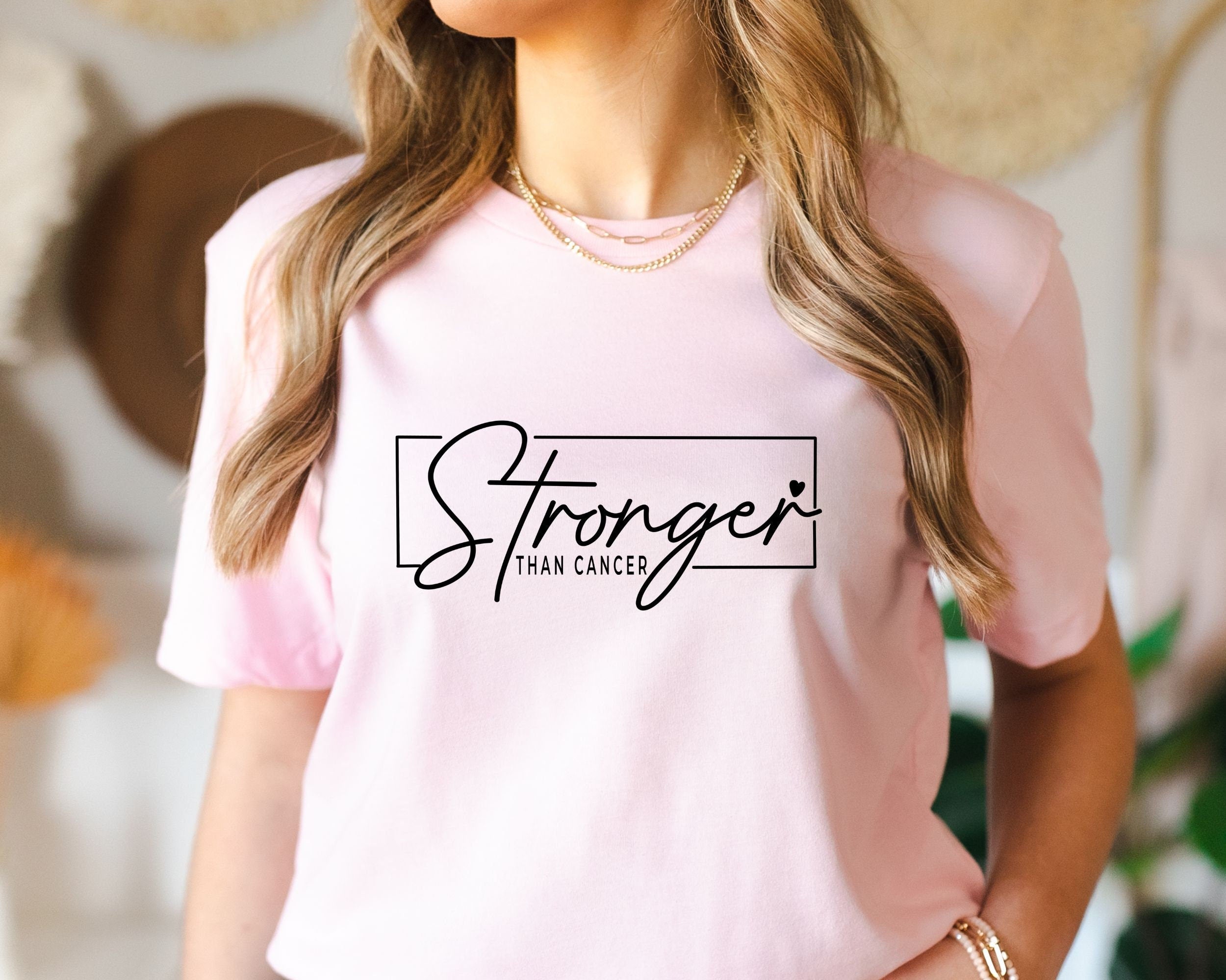 Cancer T Shirt Stronger Than Cancer Cancer Survivor TShirt Cancer Warrior T Shirt Breast Cancer Shirt Cancer Tee Cancer Awareness Tee Graphic Tee – Easygoing Wear · Trending Graphic Apparel
