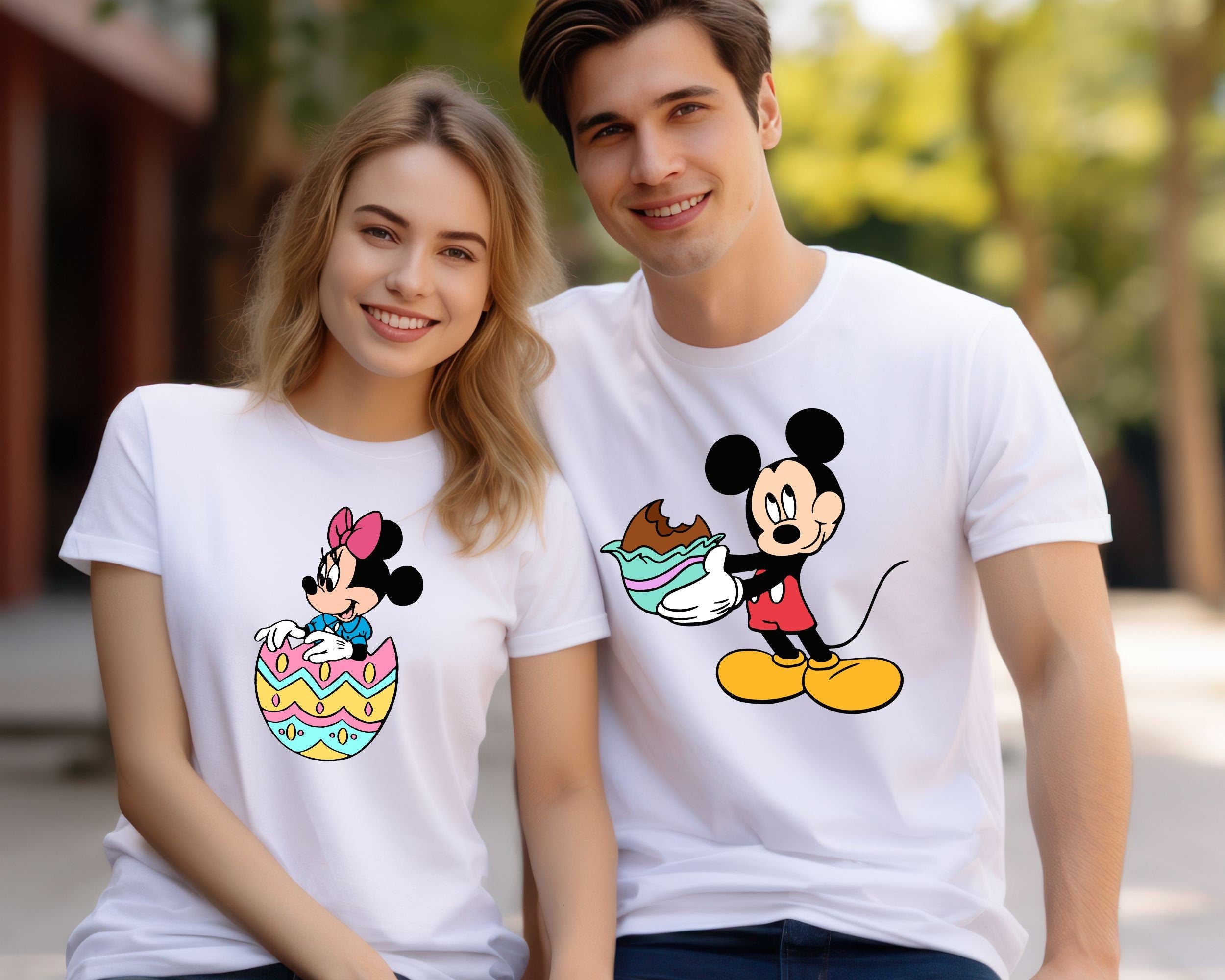 Mickey and Minnie Easter Shirt Disney Easter Eggs Shirt Disney Easter Day Gift Easter Mickey Bunny Crewneck Disney Spring Tee Graphic Tee – Feel-Good Design · Trending Graphic Apparel