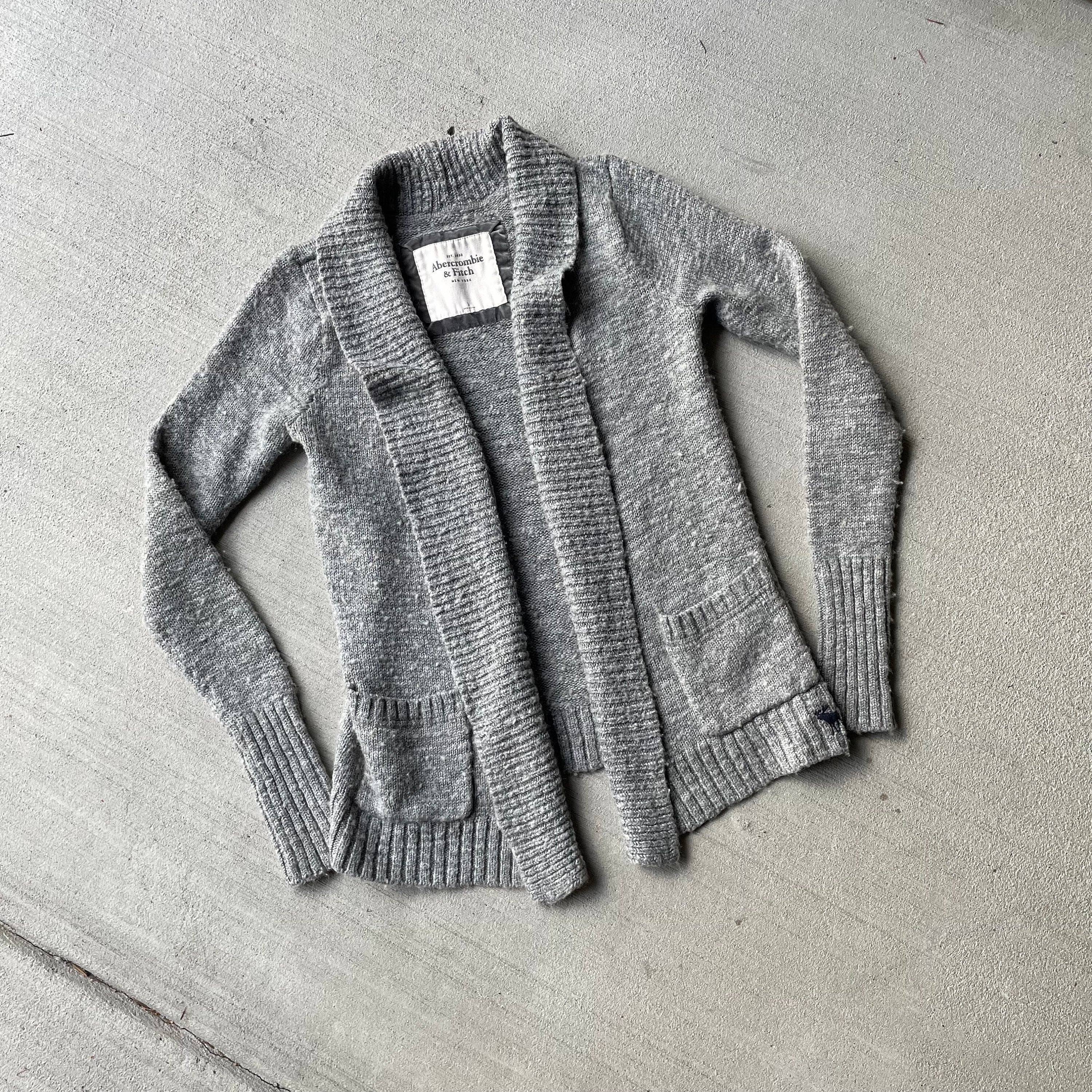 y2k abercrombie and fitch wool blend grey cardigan early 2000s Graphic Tee – Easygoing Wear · Trending Graphic Apparel