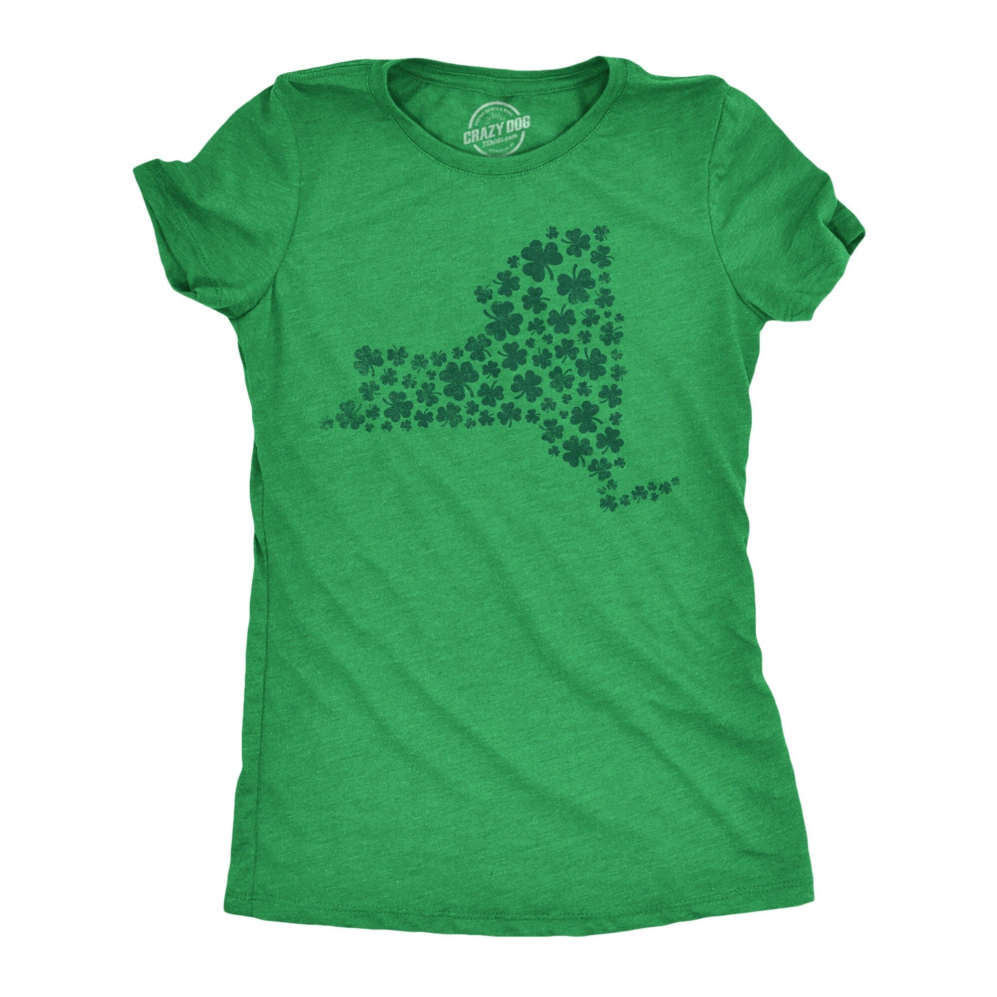 New York State Clovers Shamrocks St Patrick39s Day Parade St Patrick39s Day Shirt Luck Of The Irish Green Clover Shirt Woman New Yorker Graphic Tee – Premium Graphic · Must-Have Style