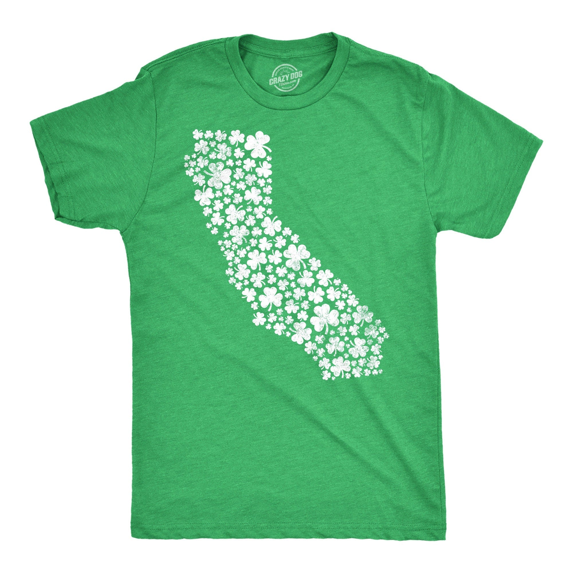 California State Clovers Shamrocks St Patrick39s Parade Saint Patrick39s Day Shamrock Shirt Mens Clover Shirt Funny Shirts Cali Graphic Tee – Fan Favorite · Great Gift For Fans
