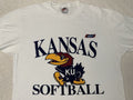 Vintage 1990s 90s Nike Kansas University KU Jayhawks Softball Team T Shirt M L Graphic Tee – Fan Favorite · Must-Have Style