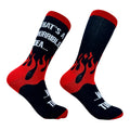 Horrible Idea What Time Socks Flames SOCKS Funny Groomsmen Drinking Socks Funky Socks Hell Socks Party Socks Devil Socks Graphic Tee – Bold Style · Great Gift For Fans