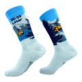 Christmas Socks Groomsmen Socks Funny Festive Socks Mens Novelty Winter Xmas Socks Ski Ya Later Mountain Scene Ski Lift Ski Chalet Graphic Tee – Premium Graphic · High-Quality Print