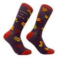 Leaf Me Alone Leave Me Alone Thanksgiving Socks Funny Fall Socks Funky Socks Pumpkin Socks Fall Socks Autumn Socks Fall Leaves Graphic Tee – Easygoing Wear · Must-Have Style
